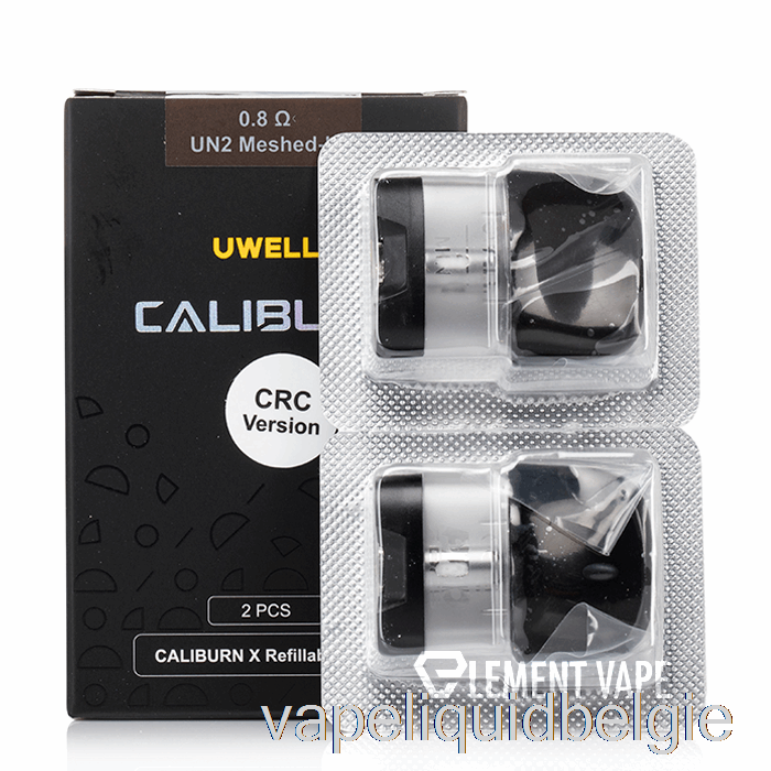 Vape België Uwell Caliburn X Vervangende Pods 3ml Pod + 0.8ohm Spoel